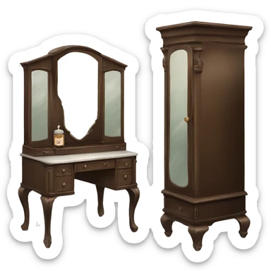 1920s vintage vanity  sticker