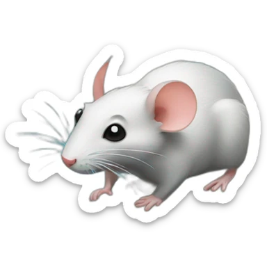 Rat sur la piscine sticker