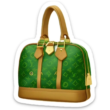 Louis Vuitton bag green sticker