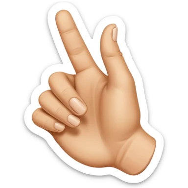 Can you do a thunbs up, but where only a small part of the top of the thumb is showing / pointing up? sticker