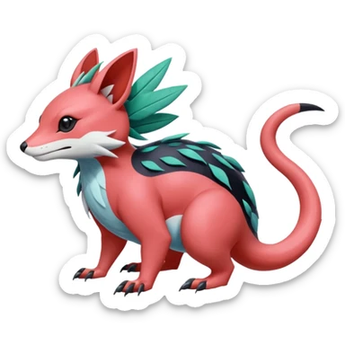  exotic tropical cyber-Sleuth-Loyd-Garmaddon-Litten-Linoone-Noibat-Fakémon-Pokémon-Vernid-creature sticker