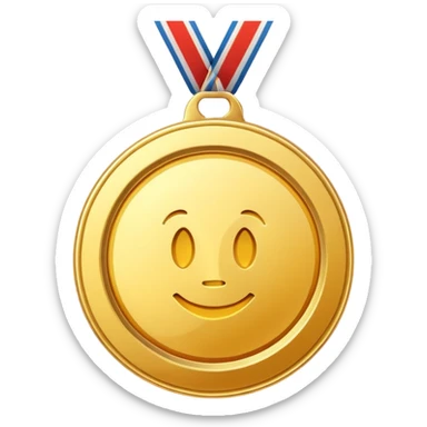 JUST THE CIRCLE  golden medal with a glossy finish, featuring a central CLEAN SPACE sticker