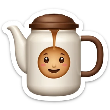 Cup of coffee white in a bottle white sticker