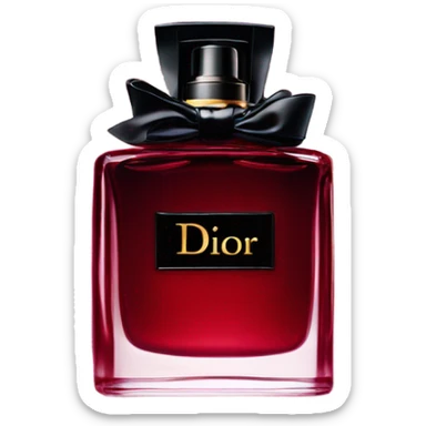 Dark red Dior parfum  sticker