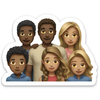 A group of friends sticker