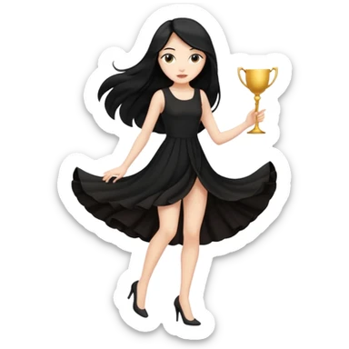 WHY DOES THIS BITCH AHH HAVE THREE LEGS sticker