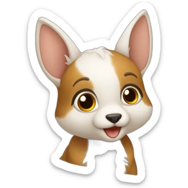 ecureuil qui lit une BD sticker