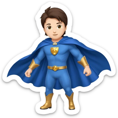Flying Jatt full body emoji from the bollywood movie a flying Jatt also add his blue cape sticker