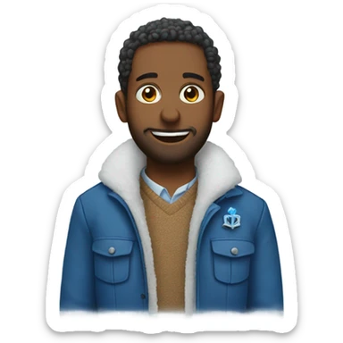 Winter Hanukkah sticker