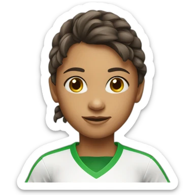 Soccer player girl sticker