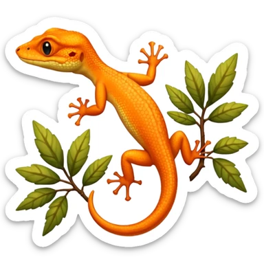Fais moi un gecko à crête  sticker
