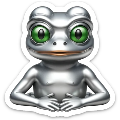 sorayama pepe frog sticker