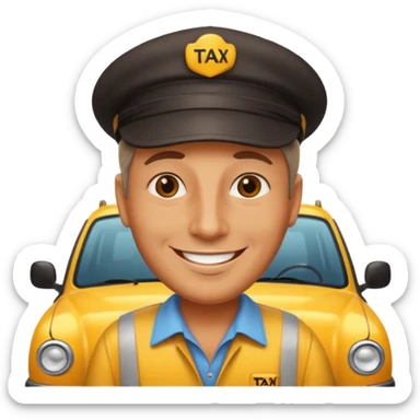 taxi driver sticker