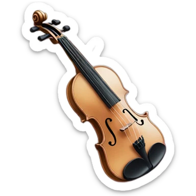 violin ang heart sticker