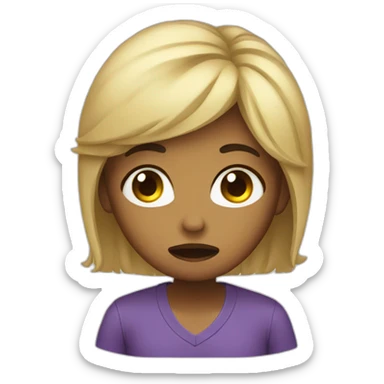 she has got a stomachache sticker