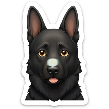 all black german shepherd saying ¨RIP¨ sticker