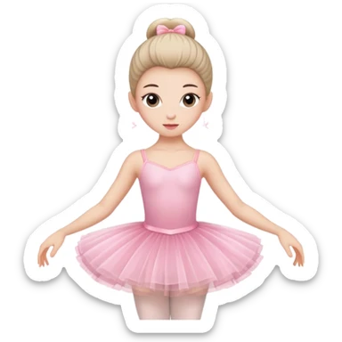 bailarina rosada  sticker