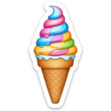 Ice cream cone  sticker