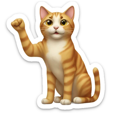 Cat Saluting sticker