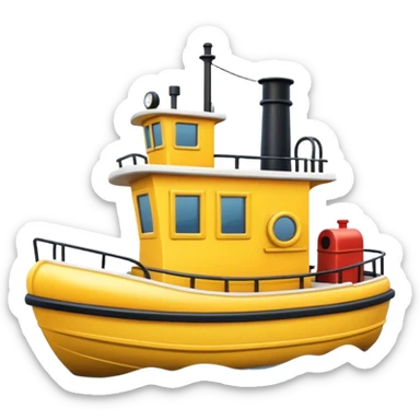 cute tugboat sticker