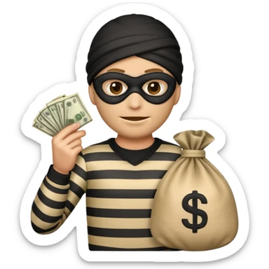 Creat a robber emoji sticker