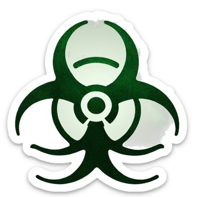biohazard sign sticker