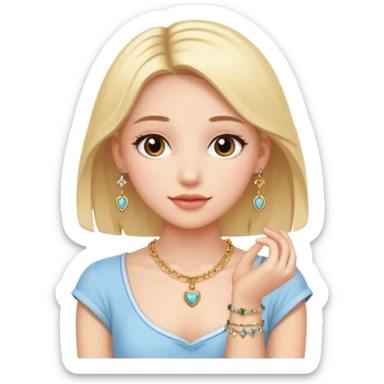 Charm Bracelet Girl sticker