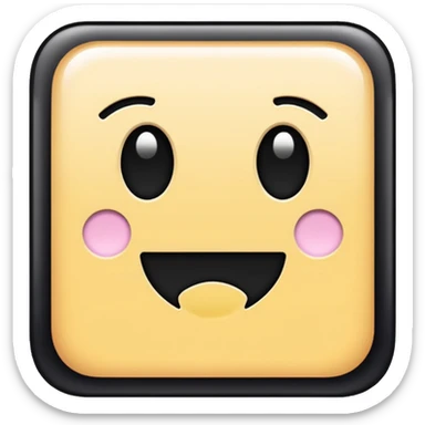 a square and good written in it also fill the background with pastel blue color sticker