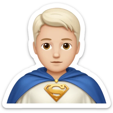 shoulder allwhite cape sticker