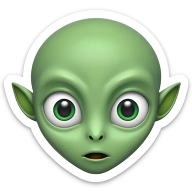 I want you to create an alien just like kaddu from movie koi mil gya sticker
