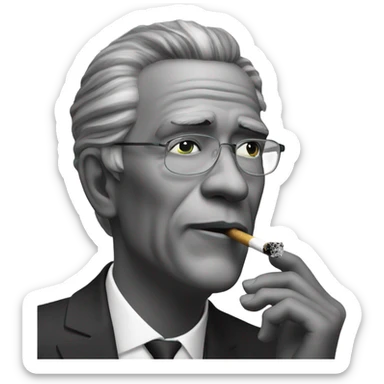 JJ maybank Smoking sticker