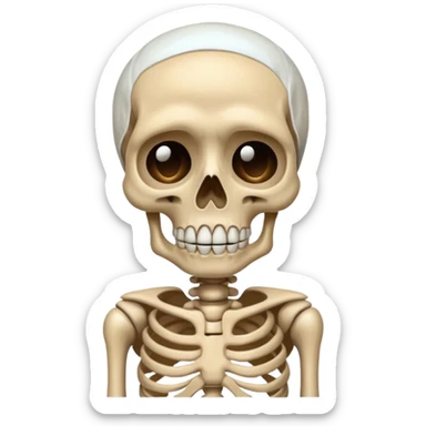 Squelette qui pleure sticker