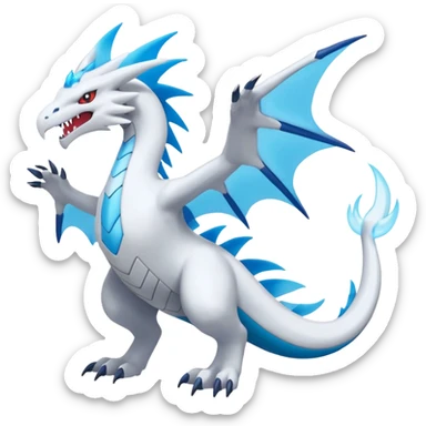 Inteleon-Amaura-Salamence-Reshiram-Pokémon-fusion (full body) sticker