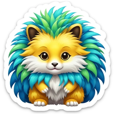 Shiny Exotic Sprigatito-Hybrid-Creature sticker