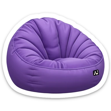 Light purple bean bag sticker