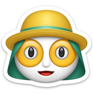 antifaz de fiesta de color blanco y bonito sticker