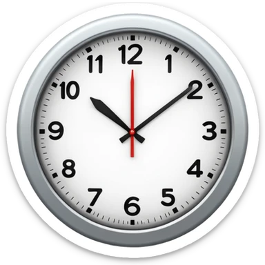 analog clock sticker
