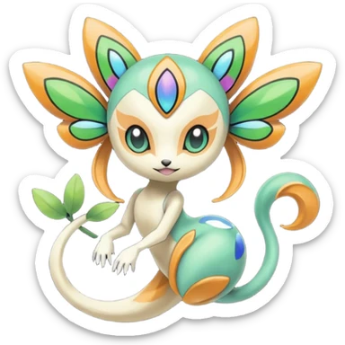 Meloetta-Vibrava-Pokémon-Fakémon-creature sticker