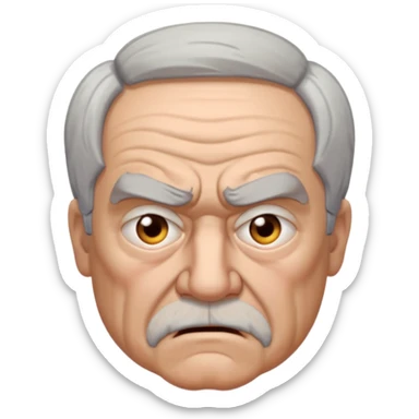 angry grandpa sticker