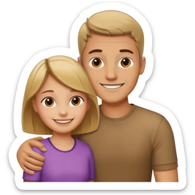 Guy with a arm around a girl sticker