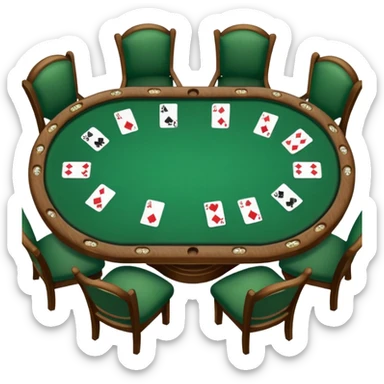 Poker Table: Standard Green Oval Table



 sticker