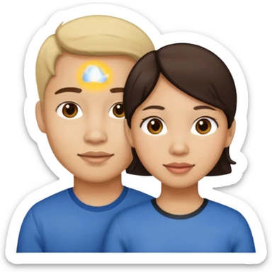 Filipino female with a light skin male sticker