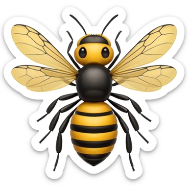 Abeja chismosa sticker