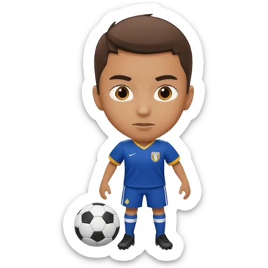 jugador de fútbol con uniforme deportivo sticker
