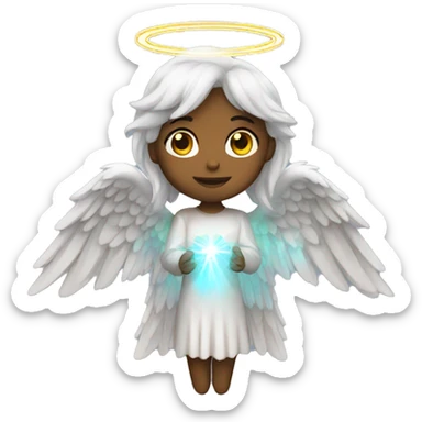 Holographic angel sticker
