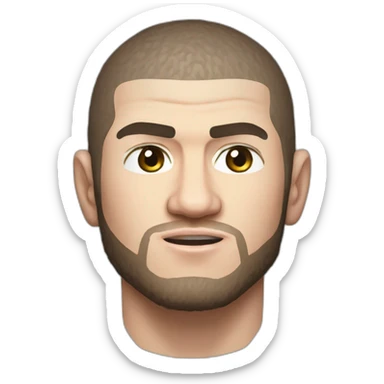 khabib nurmagomedov boxing  sticker