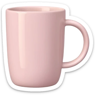 Can u create a cute and aesthetic pastel pink tall coffee mug to add to my caption I don't want any eyes on it! And keep it pinterest worthy  sticker
