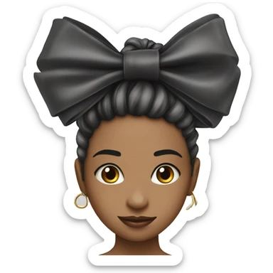 coquette bow ￼ sticker