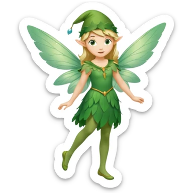 Wonderful Fairy and Peter Pan sticker