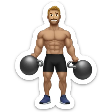 kettlebell lifter sticker